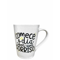 CANECA PORC. MOLDULAR FRASES 250ML CM01